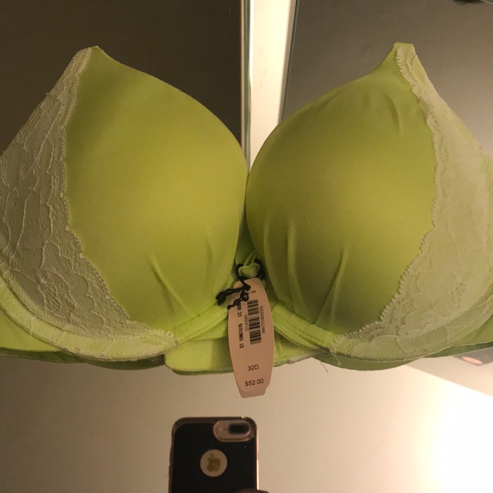 Lime green Victoria secret bra